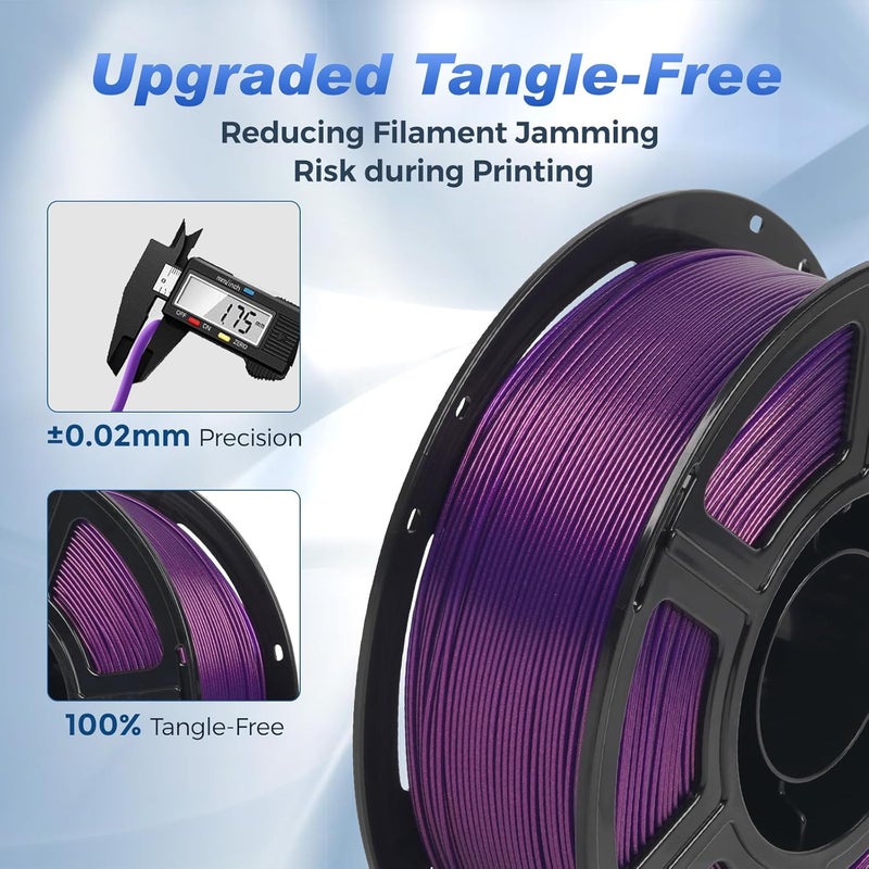 FLASHFORGE Rapid PLA Filament 1.75mm Aurora Purple, 500mm/s High Speed Printing, 3D Printer Filament 1kg Spool, Dimensional Accuracy +/- 0.02mm, Enjoy Exceptional Print Quality - Image 5